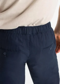 New Regular Fit Schlupfhose aus luftigem Leinen-Mix, Straight Herren Große Größen|Hosen