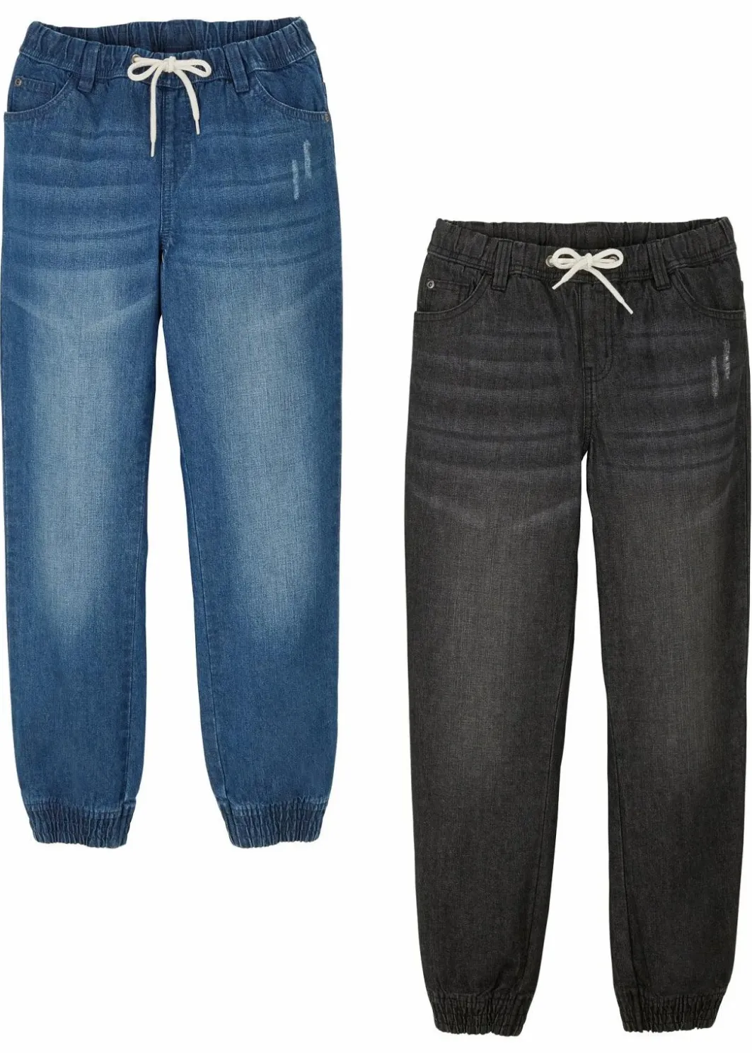 Kinder bonprix Jungen 9-16 Jahre·Jeans|Jungen 9-16 Jahre·Mehrfachpacks|Regular Fit Schlupfjeans mit Baumwolle (2er Pack)