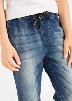 Kinder bonprix Jungen 9-16 Jahre·Bademode|Jungen 9-16 Jahre·Jeans|Regular Fit Schlupf-Sweat-Jeans, Straight