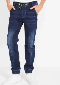Kinder bonprix Jungen 9-16 Jahre·Bademode|Jungen 9-16 Jahre·Jeans|Regular Fit Schlupf-Sweat-Jeans, Tapered