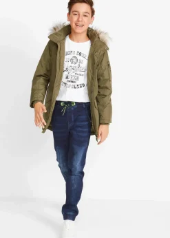 Kinder bonprix Jungen 9-16 Jahre·Bademode|Jungen 9-16 Jahre·Jeans|Regular Fit Schlupf-Sweat-Jeans, Tapered