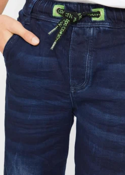 Kinder bonprix Jungen 9-16 Jahre·Bademode|Jungen 9-16 Jahre·Jeans|Regular Fit Schlupf-Sweat-Jeans, Tapered