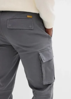 Best Regular Fit Stretch-Cargohose aus robuster Bio-Baumwolle, Straight Herren Hosen|Outdoorbekleidung