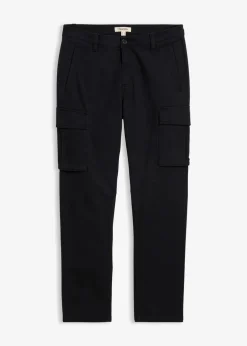Herren bonprix Große Größen|Outdoorbekleidung|Regular Fit Stretch-Cargohose aus robuster Bio-Baumwolle, Straight