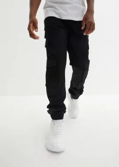 Kinder bonprix Jungen 9-16 Jahre·Bademode|Jungen 9-16 Jahre·Hosen|Regular Fit Stretch-Cargo-Schlupfhose