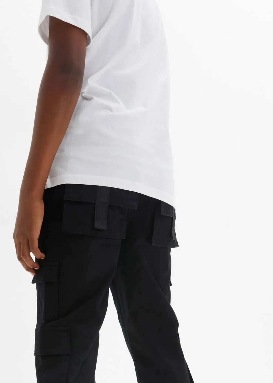 Kinder bonprix Jungen 9-16 Jahre·Bademode|Jungen 9-16 Jahre·Hosen|Regular Fit Stretch-Cargo-Schlupfhose