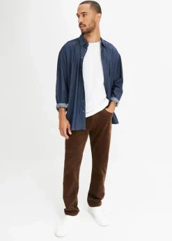 Clearance Regular Fit Stretch-Cordhose mit Komfortschnitt Herren Hosen|Große Größen