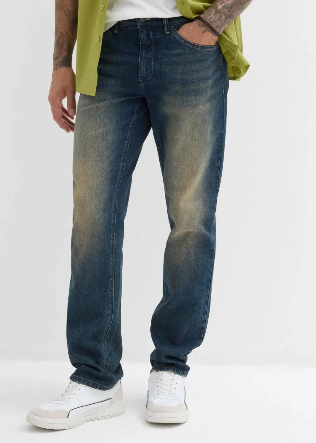 Sale Regular Fit Stretch-Jeans, Straight Herren Große Größen|Jeans