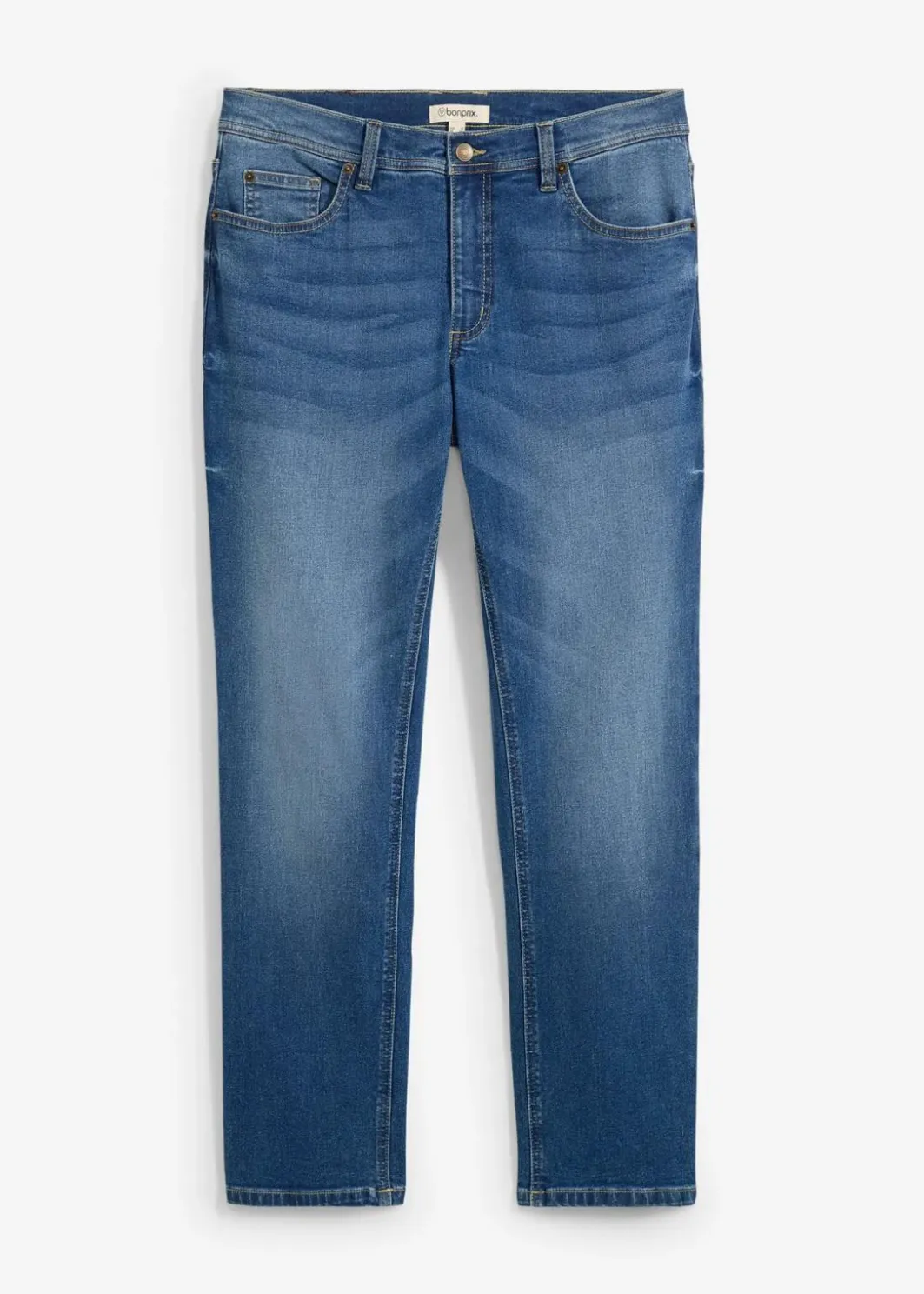 Herren bonprix Jeans|Große Größen|Regular Fit Stretch-Jeans, Straight