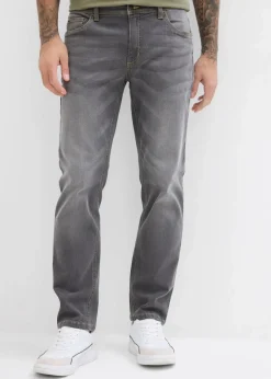 Herren bonprix Jeans|Große Größen|Regular Fit Stretch-Jeans, Straight