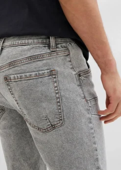 Regular Fit 3/4-Stretch-Jeans, Straight Herren Große Größen|Jeans