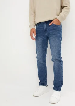 New Regular Fit Stretch-Jeans aus hochwertigem, schwerem Denim, Straight Herren Große Größen|Jeans
