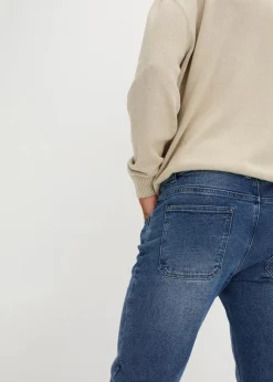 New Regular Fit Stretch-Jeans aus hochwertigem, schwerem Denim, Straight Herren Große Größen|Jeans