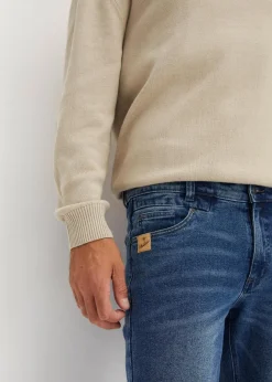 New Regular Fit Stretch-Jeans aus hochwertigem, schwerem Denim, Straight Herren Große Größen|Jeans