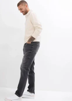 New Regular Fit Stretch-Jeans, Straight Herren Jeans|Große Größen
