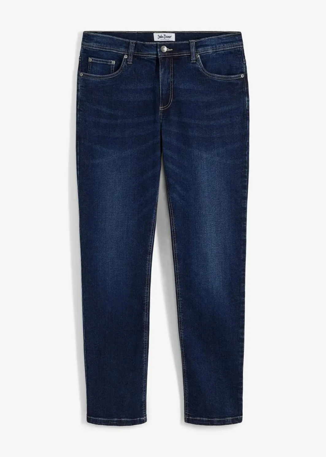 Herren bonprix Große Größen|Jeans|Regular Fit Stretch-Jeans, Straight