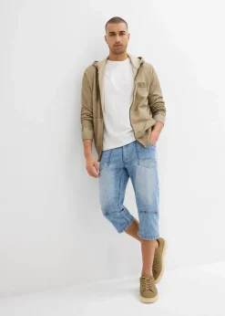 Discount Regular Fit 3/4-Stretch-Jeans, Straight Herren Jeans|Große Größen
