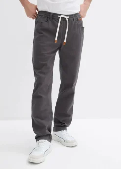 Hot Regular Fit Stretch-Schlupfhose, Straight Herren Große Größen|Hosen