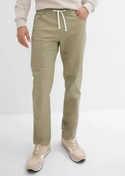 Discount Regular Fit Stretch-Schlupfhose, Straight Herren Hosen|Basics