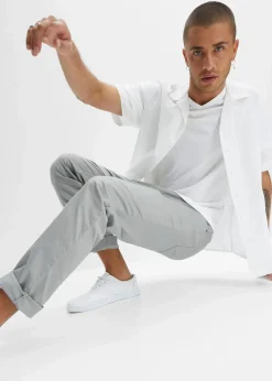 Herren bonprix Hosen|Basics|Regular Fit Stretch-Schlupfhose, Straight