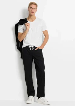 Herren bonprix Große Größen|Basics|Regular Fit Stretch-Schlupfhose, Straight