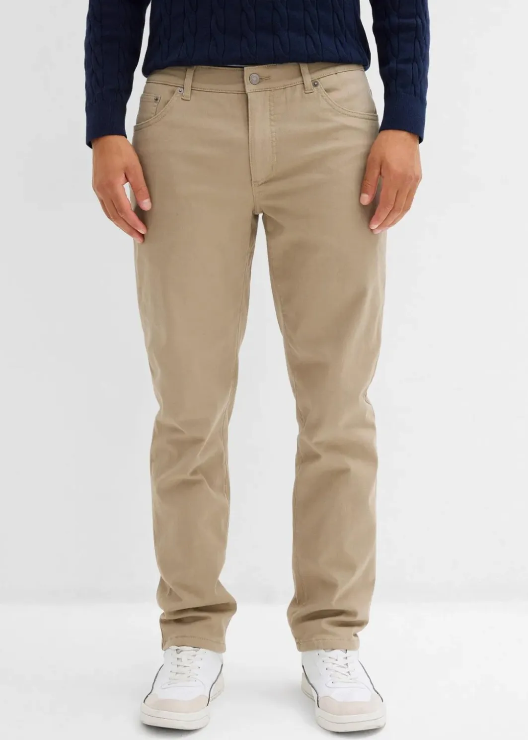 Hot Regular Fit Stretch-Thermohose mit flauschigem Flanellfutter, Straight Herren Hosen|Thermobekleidung
