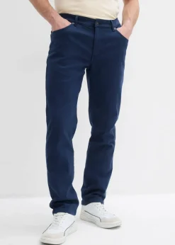 Herren bonprix Hosen|Thermobekleidung|Regular Fit Stretch-Thermohose mit flauschigem Flanellfutter, Straight