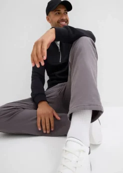 Sale Regular Fit Stretch-Thermohose mit flauschigem Flanellfutter, Straight Herren Große Größen|Outdoorbekleidung