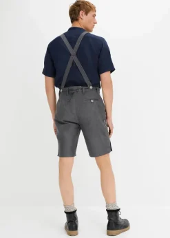 Herren bonprix Große Größen|Trachtenmode|Regular Fit Trachten-Hose aus Lederimitat