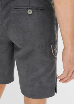 Herren bonprix Große Größen|Trachtenmode|Regular Fit Trachten-Hose aus Lederimitat