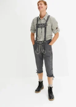 Herren bonprix Große Größen|Trachtenmode|Regular Fit Trachtenhose aus Lederimitat