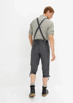 Herren bonprix Große Größen|Trachtenmode|Regular Fit Trachtenhose aus Lederimitat