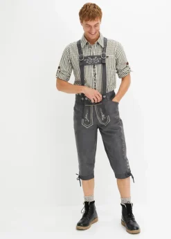 Herren bonprix Große Größen|Trachtenmode|Regular Fit Trachtenhose aus Lederimitat