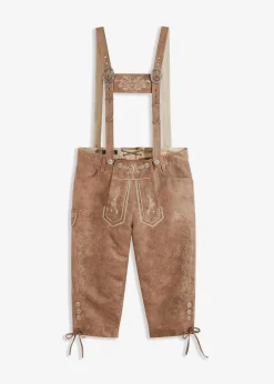 Discount Regular Fit Trachtenhose aus Lederimitat Herren Hosen|Trachtenmode