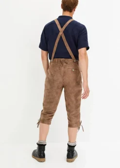 Discount Regular Fit Trachtenhose aus Lederimitat Herren Hosen|Trachtenmode