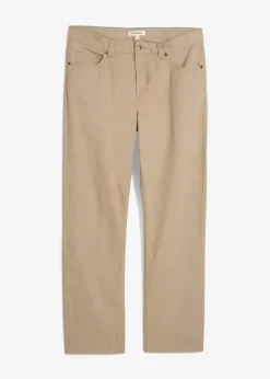 Herren bonprix Hosen|Basics|Regular Fit Twillhose aus reiner Baumwolle, Straight
