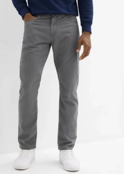 Herren bonprix Hosen|Basics|Regular Fit Twillhose aus reiner Baumwolle, Straight