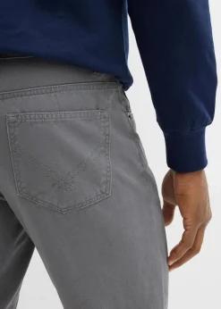 Herren bonprix Hosen|Basics|Regular Fit Twillhose aus reiner Baumwolle, Straight