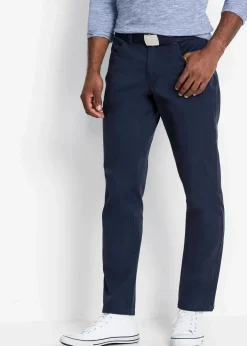 Sale Regular Fit Twillhose aus reiner Baumwolle, Straight Herren Hosen|Basics
