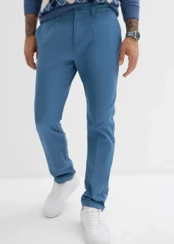 Discount Regular-Fit Bundfaltenhose aus Baumwoll-Twill, Straight Herren Große Größen|Hosen
