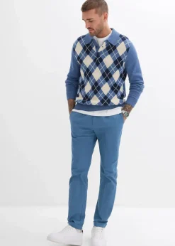 Discount Regular-Fit Bundfaltenhose aus Baumwoll-Twill, Straight Herren Große Größen|Hosen