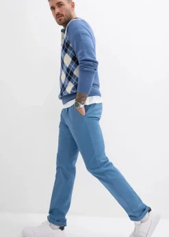 Discount Regular-Fit Bundfaltenhose aus Baumwoll-Twill, Straight Herren Große Größen|Hosen