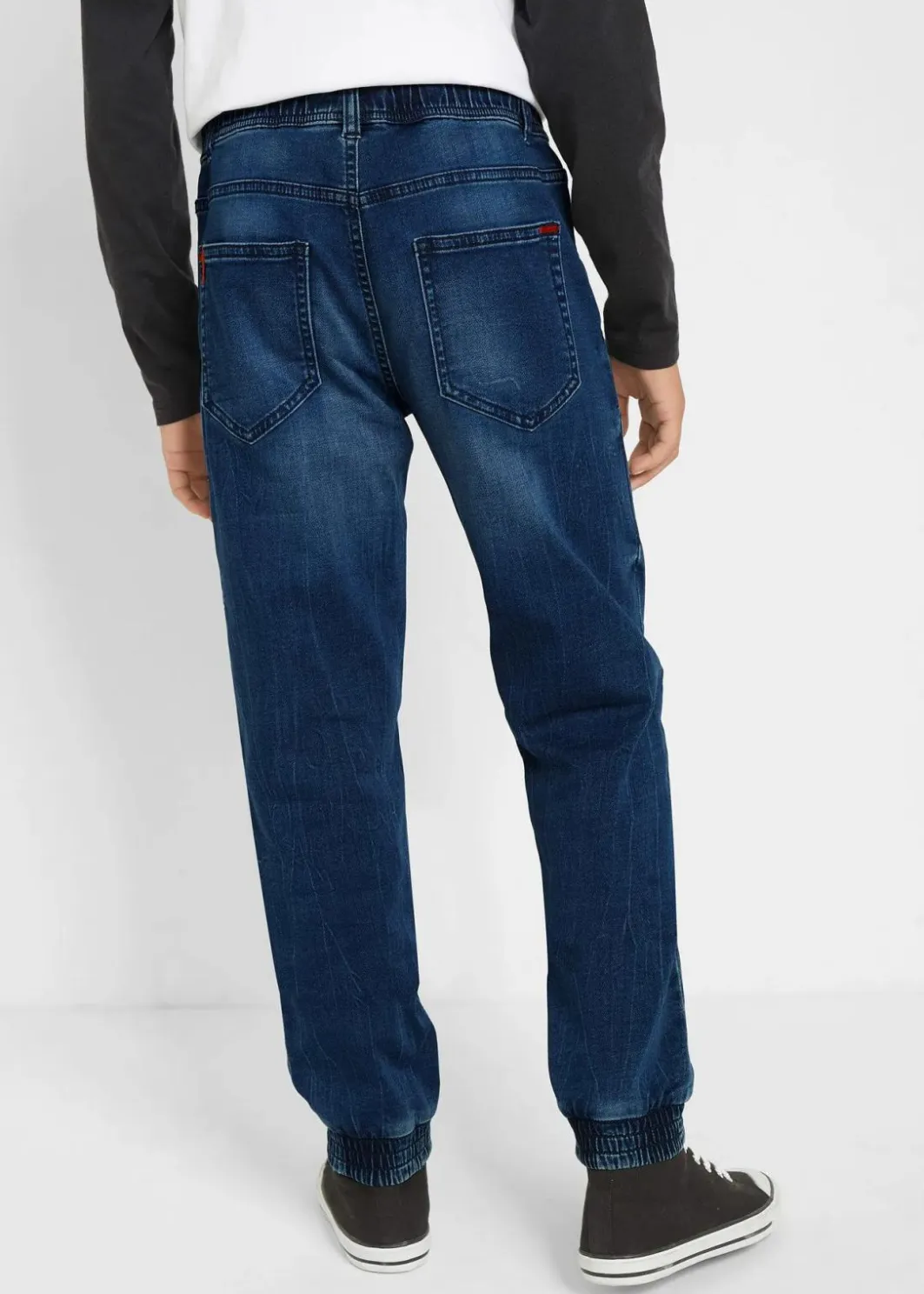 Sale Regular-Fit-Schlupf-Jeans aus Sweatdenim, Tapered Kinder Jungen 9-16 Jahre·Bademode|Jungen 9-16 Jahre·Jeans