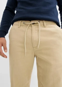 Online Relaxed Fit Chinohose mit Komfortbund, Straight Herren Große Größen|Hosen