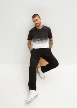 Herren bonprix Große Größen|Hosen|Relaxed Fit Chino-Stretch-Schlupfhose, Straight