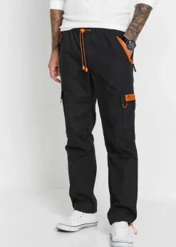 Herren bonprix Große Größen|Hosen|Relaxed Fit Schlupf-Cargohose, Straight