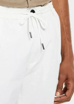 Best Relaxed Fit Schlupf-Hose aus luftigem Leinen-Mix, Straight Herren Hosen|Große Größen