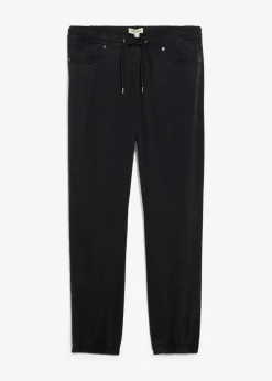 Herren bonprix Hosen|Große Größen|Relaxed Fit Schlupfhose aus reinem Baumwoll-Twill, Tapered