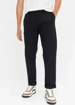 Herren bonprix Hosen|Große Größen|Relaxed Fit Stretch-Chinohose mit Bio Baumwolle, Straight