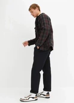 Herren bonprix Hosen|Große Größen|Relaxed Fit Stretch-Chinohose mit Bio Baumwolle, Straight